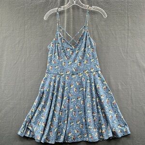 THE GENERAL GOOD NWOT STRAPPY BACK MINI DRESS FLORAL SIZE L DAISY FLORAL
